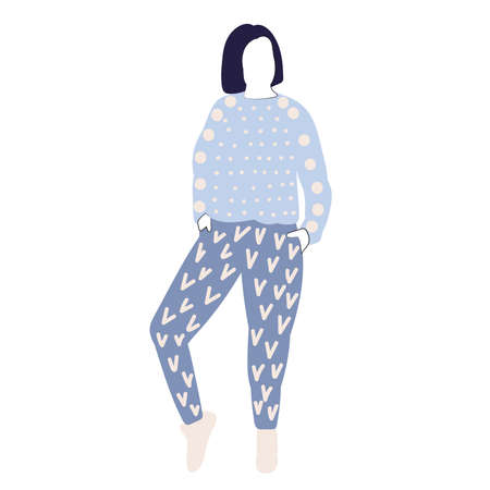 woman, girl doodle sketch, outline, isolated, vectorのイラスト素材
