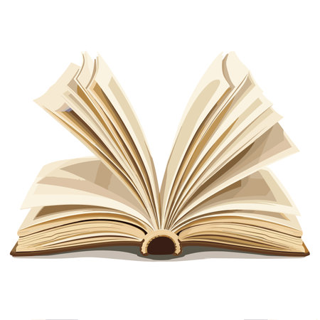 vector open book on white background .Generative AIのイラスト素材