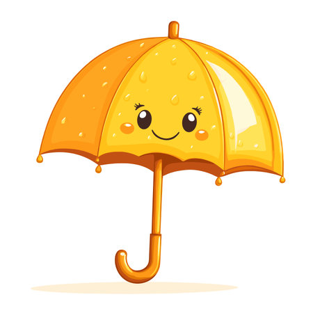 vector character umbrella on white background .Generative AIのイラスト素材