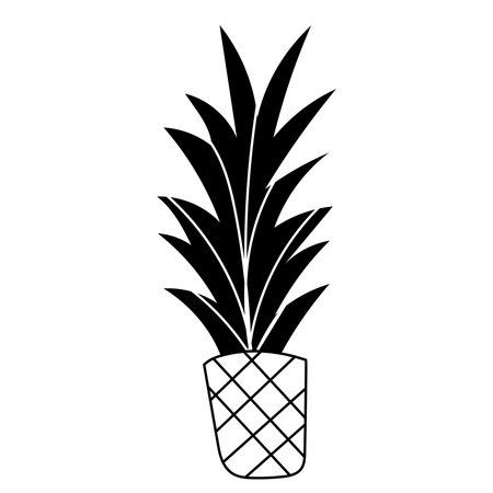 Pineapple icon. Simple illustration of pineapple vector icon for webのイラスト素材