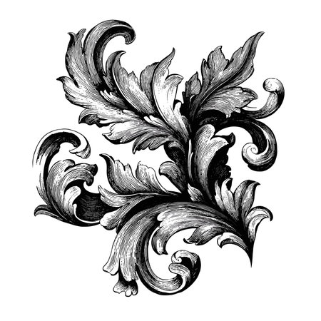 vector drawing of a pattern with black lines on a white background .Generative AIのイラスト素材
