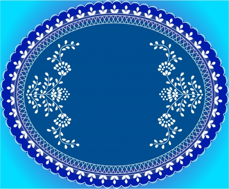 Inviting blue floral backgroundのイラスト素材