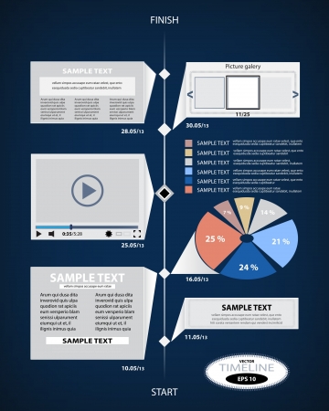 Information graphicsのイラスト素材