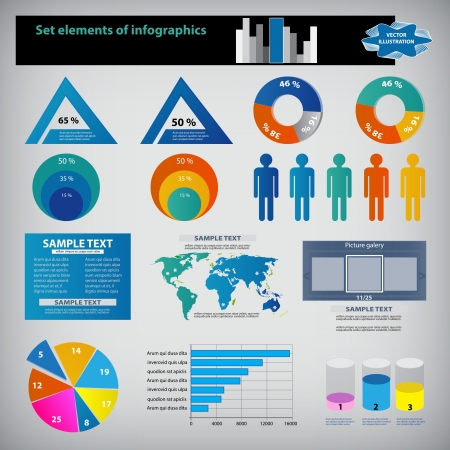 infographic setのイラスト素材