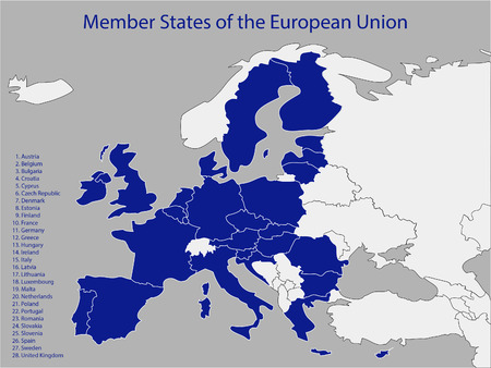 Member States of the European Union. EPS 10 vectorのイラスト素材