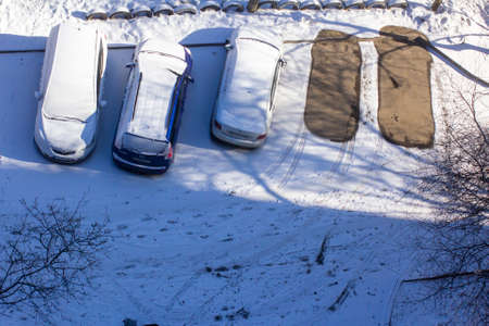 Lutsk, Ukraine - Marth, 08, 2021: Two Stolen Carsのeditorial素材