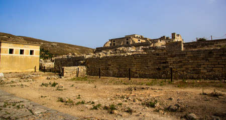 View of the Palace of Knossos from the royal roadのeditorial素材
