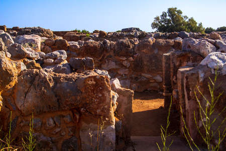 Remains of the premises of the Malian palaceのeditorial素材