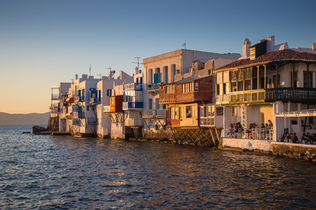 Little Venice, Mykonos, Greeceのeditorial素材