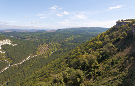 The view from the observation deck in Chufut-Kale. Bakhchisarai.Crimea.の写真素材