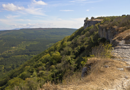 The view from the observation deck in Chufut-Kale.Not far from Bakhchisarai.Crimea.の写真素材