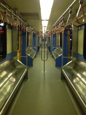 Interior of a LRT trainの素材