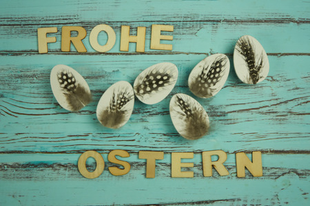 Lettering happy easterの写真素材