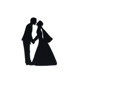 Wedding couple blackの写真素材