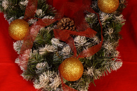 Decoration balls and christmas objectsの写真素材