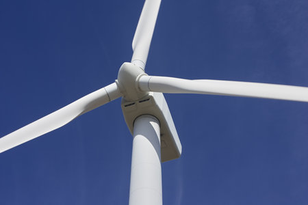 Detail of a wind turbineの写真素材