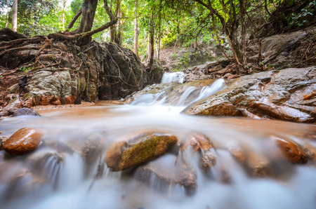Smooth waterfall long exposure