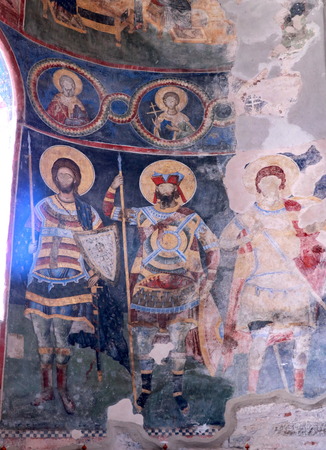 Frescoes of saintのeditorial素材