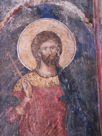 Frescoes of saintのeditorial素材