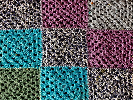 Handmade colorful needleworkの写真素材