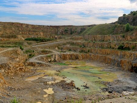 Landscape of the quarry for exploitation