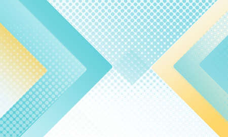 Abstract turquoise blue triangles and dotted mesh on white  backgroundの写真素材