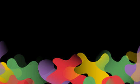 Abstract soft background in the form of liquid green, orange,red  and yellow liquid shape on the...