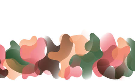 Abstract soft background in the form of liquid green, orange and yellow liquid shape on the bottomon on a  white backgroundの写真素材