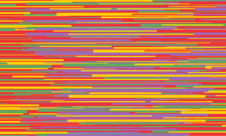 Different red,green,violet and yellow lines on a black backgroundの写真素材