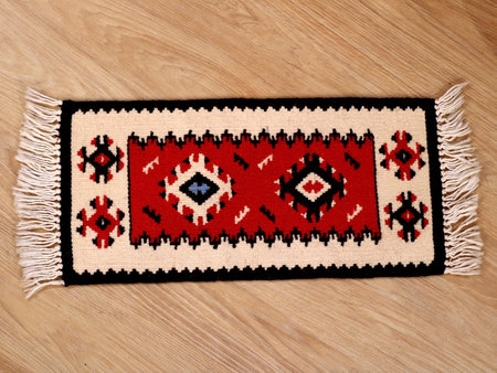 Serbian folk motifs from Pirot carpets and embroideries from old Serbiaの写真素材
