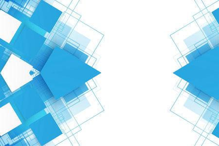 Modern abstract blue color background, dynamic textured geometric elements designの写真素材