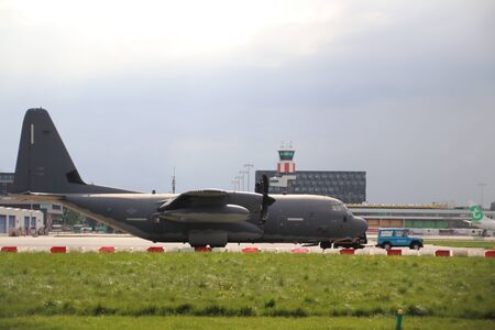 11-5737 Lockheed Martin MC-130J Hercules parked on the Rotterdam The Hague Airport in the...