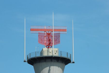 Radar for Aircraft landing at the Polderbaan 36L-18R at the Amsterdam Schiphol airport in the...