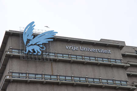 Building of the free University (VU University) in the South from Amsterdam in the Netherlands