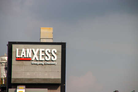 German chemical company Lanxess in the Botlek harbor in the port of Rotterdam Netherlandsのeditorial素材