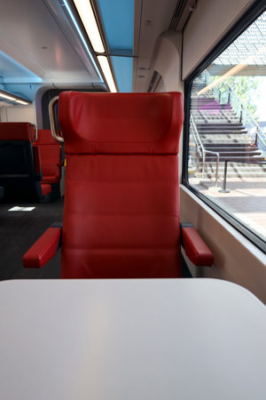 Rotterdam - july 2nd, Presentation new INCG intercity in the Netherlands: First class with red...