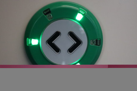 Rotterdam - july 2nd, Presentation new INCG intercity in the Netherlands: Button to open door