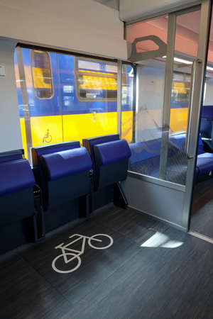Rotterdam - july 2nd, Presentation new INCG intercity in the Netherlands : Seats and storage area...