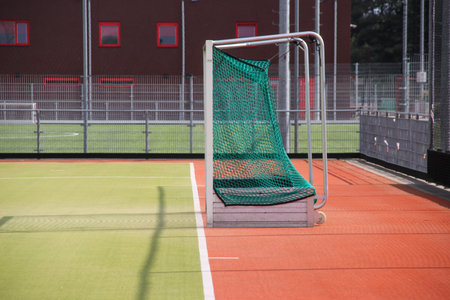 Field hockey playfield in the Netherlands at sportground Dorrestein in Nieuwerkerk aan den IJssel