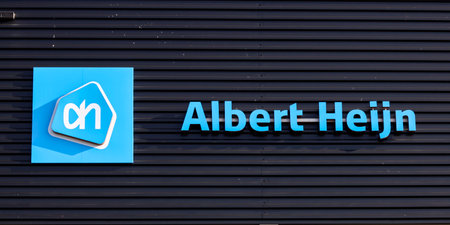 Logo of albert heijn delivery warehouse in Bleiswijk in the Netherlandsのeditorial素材