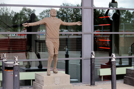 Grolsch Veste stadium of FC Twente in Enschede with stand for keeper Blaise Nkufo who played 223 games for FC Twente and became a cult heroのeditorial素材