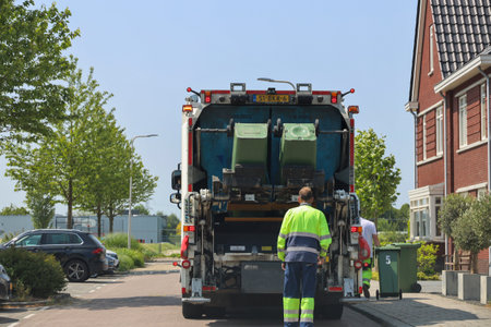 Collection of GFT waste containers for the municipality of Zuidplas by Cyclus in the Netherlands