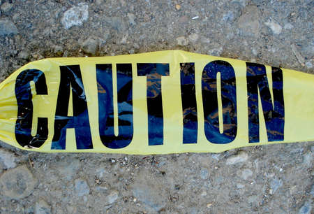 Cautionの写真素材