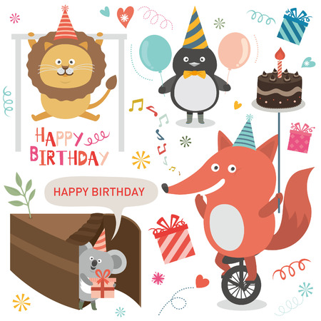 Birthday party iconのイラスト素材