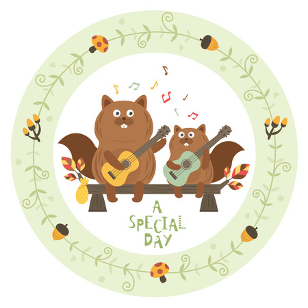 squirrelのイラスト素材