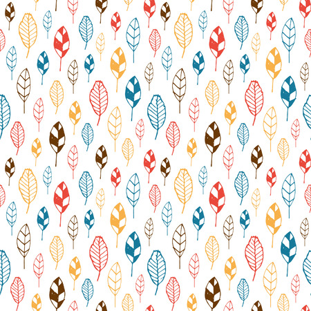 Seamless pattern with leafsのイラスト素材