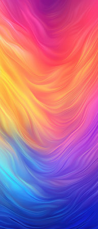 Abstract wavy background. Colorful smooth gradient waves. Vector illustration.の素材