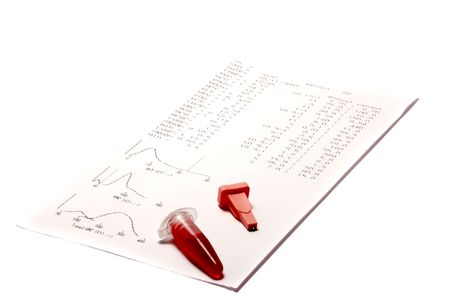 The blood test.の写真素材