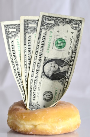 Bet dollars to donuts because you are certain you are rightの写真素材