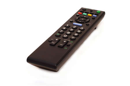 TVset remote control isolated on white backgroundの写真素材